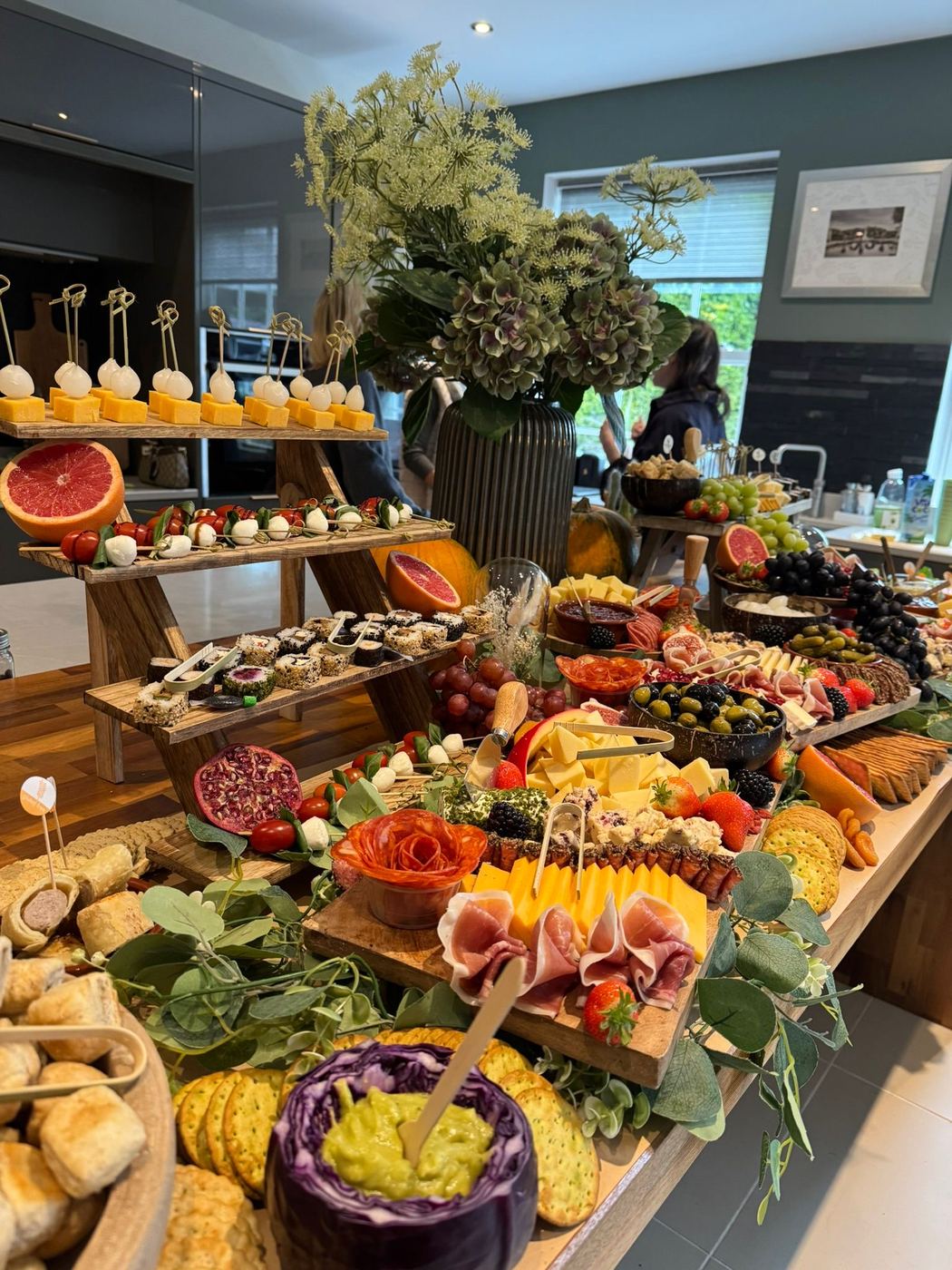 Retreat grazing table spread